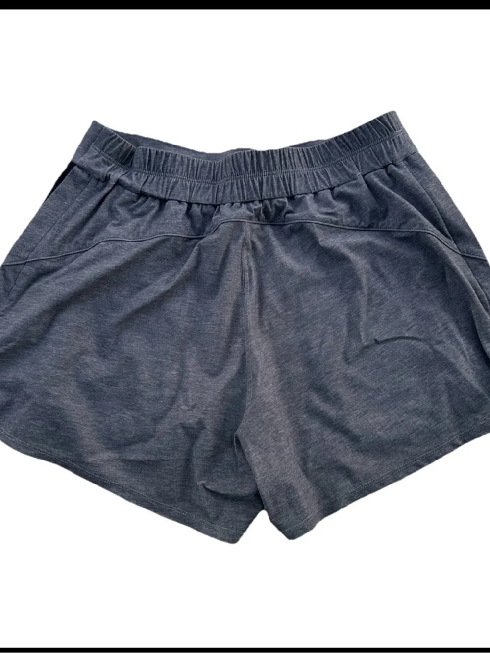 lululemon &go On the Go Shorts Gray Black Size 6 Running Athletic Athleisure
